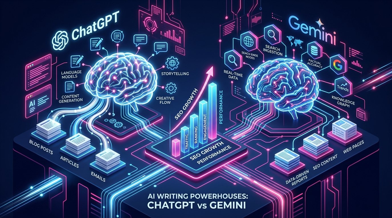 ChatGPT vs Gemini for SEO Content Writing