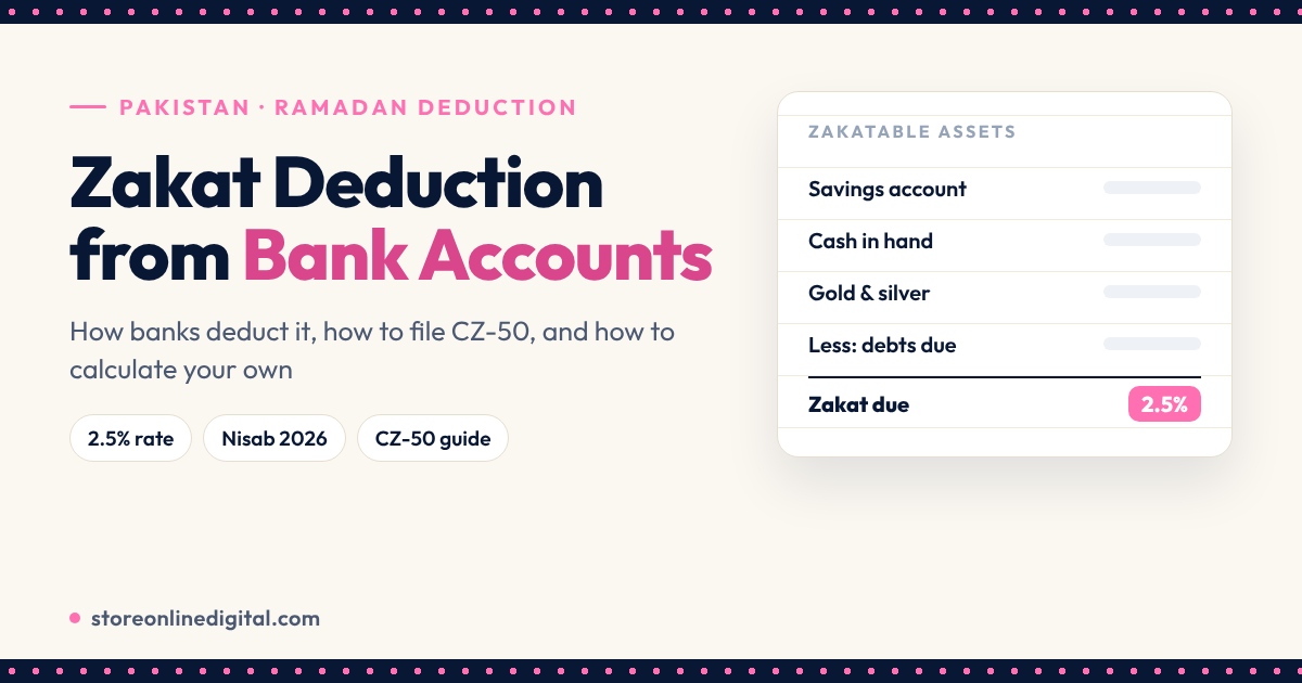 zakat deduction from bank account pakistan